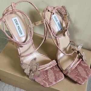 Steve Madden MAUVE/pink Strappy Heels